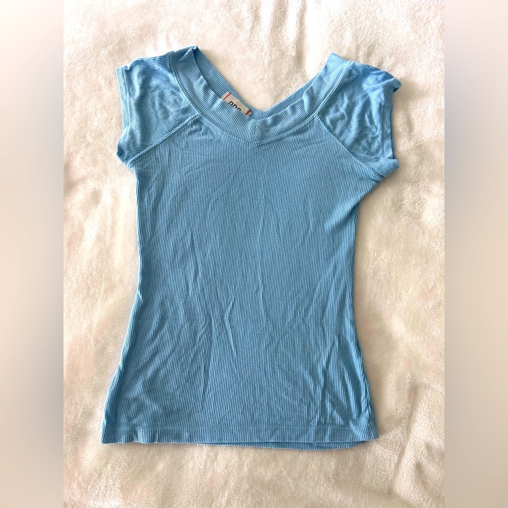 Urban Outfitters blue ribbed tank